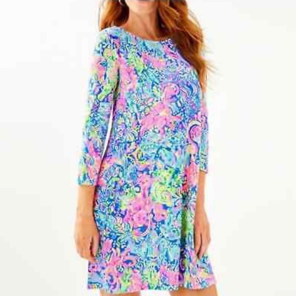 Lilly Pulitzer Ophelia Dress Size M Pop Up 60 Animals Print – EUC HTF